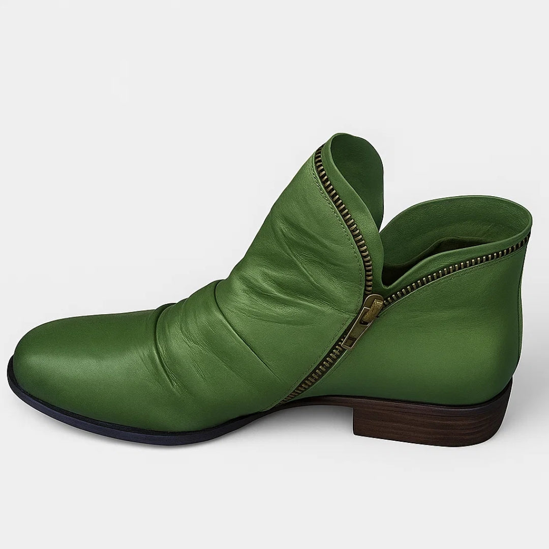 Karin™ | Ankelstøvler i Økolæder