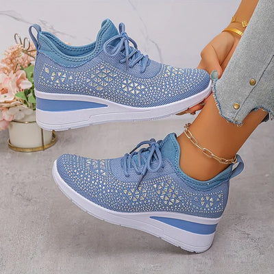Giselle Ortopædiske sneakers med glitrende rhinsten