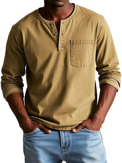 Frederik | Vintage Henley skjorte
