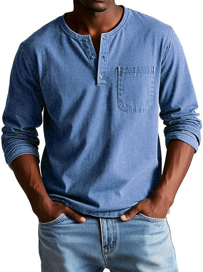 Frederik | Vintage Henley skjorte