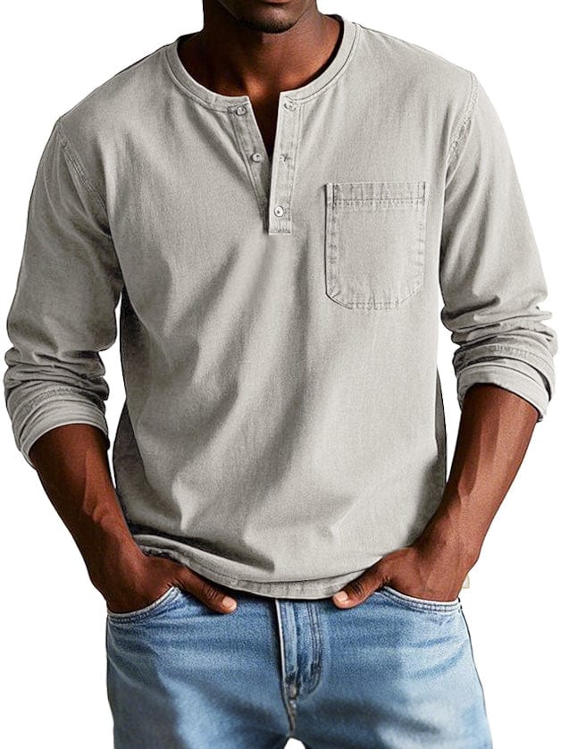 Frederik | Vintage Henley skjorte