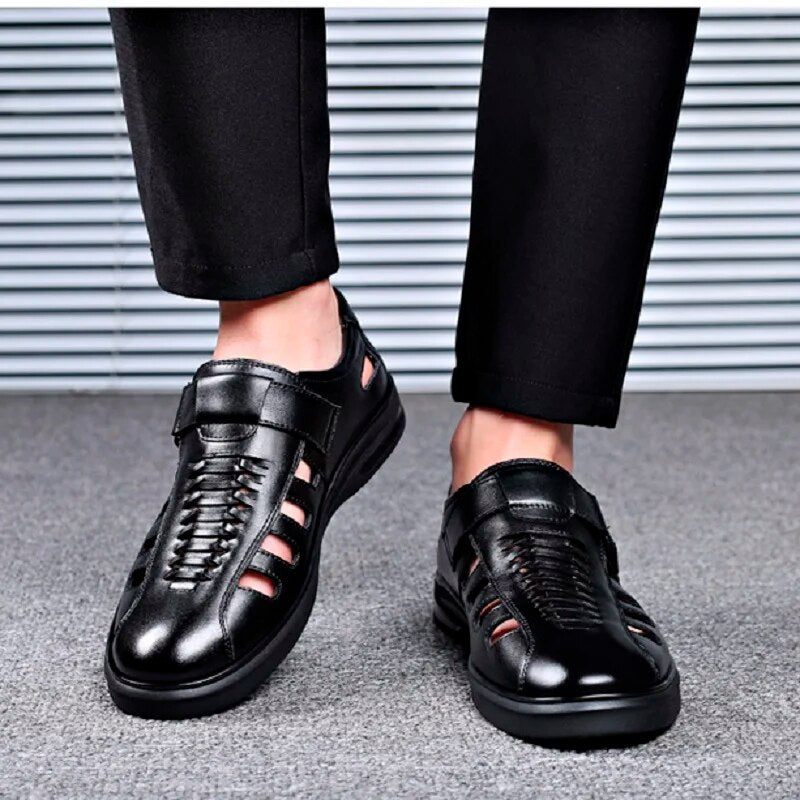 Steffen | Brune Læder Sport Sandaler