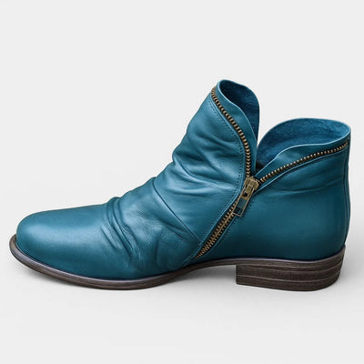 Karin™ | Ankelstøvler i Økolæder