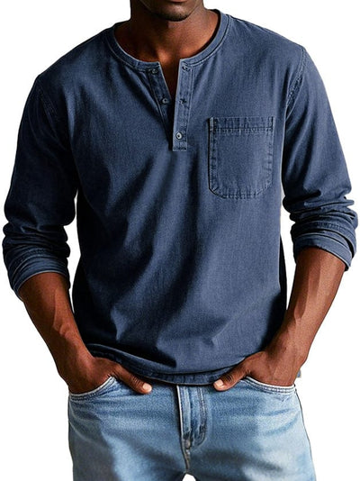 Frederik | Vintage Henley skjorte