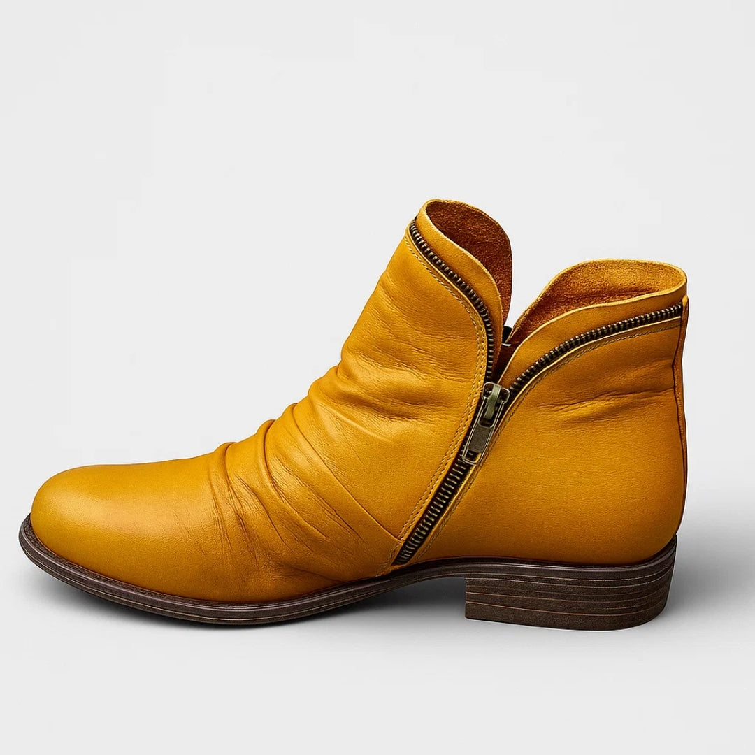 Karin™ | Ankelstøvler i Økolæder