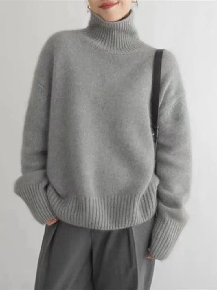 Isabella Sweater med høj hals
