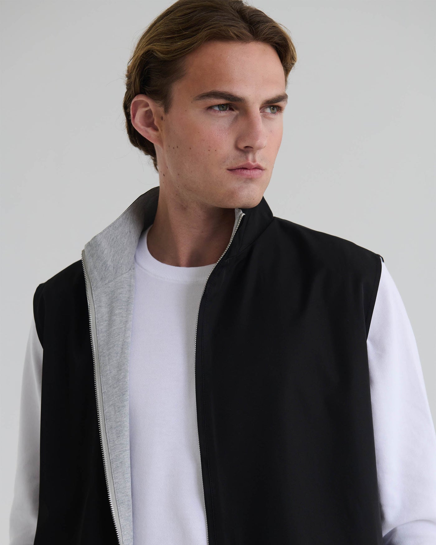 Omvendelig City Bodywarmer - Sort