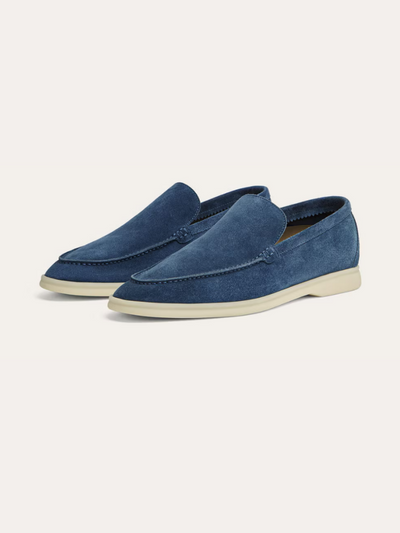 Fins Suede Loafers – Intens Blå