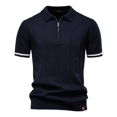 Per™ | Struktur-Zip-Poloshirt