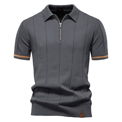 Per™ | Struktur-Zip-Poloshirt
