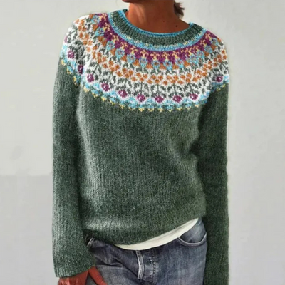AMÉLIE RETRO STRIKKET TRØJE