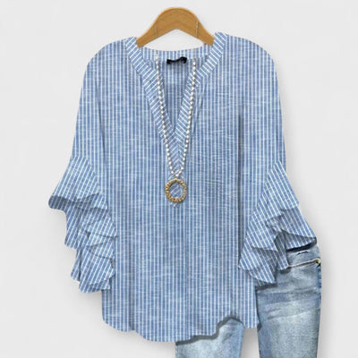 Isabella Bluse med elegante blomster