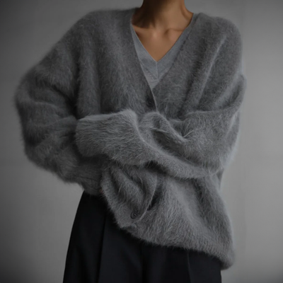 Serena Stilfuld cardigan i pels
