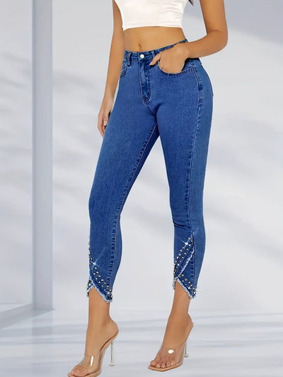 Jaqueline Skinny med rhinsten