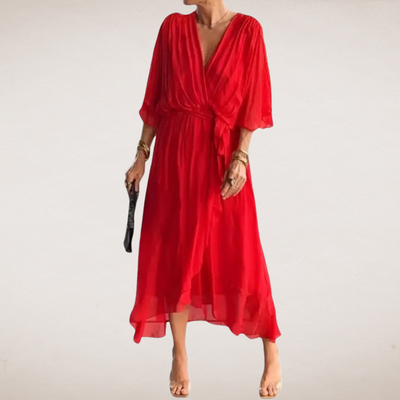 Bodil elegant kjole med linning