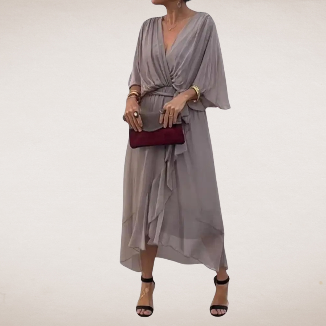 Bodil elegant kjole med linning