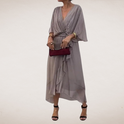 Bodil elegant kjole med linning