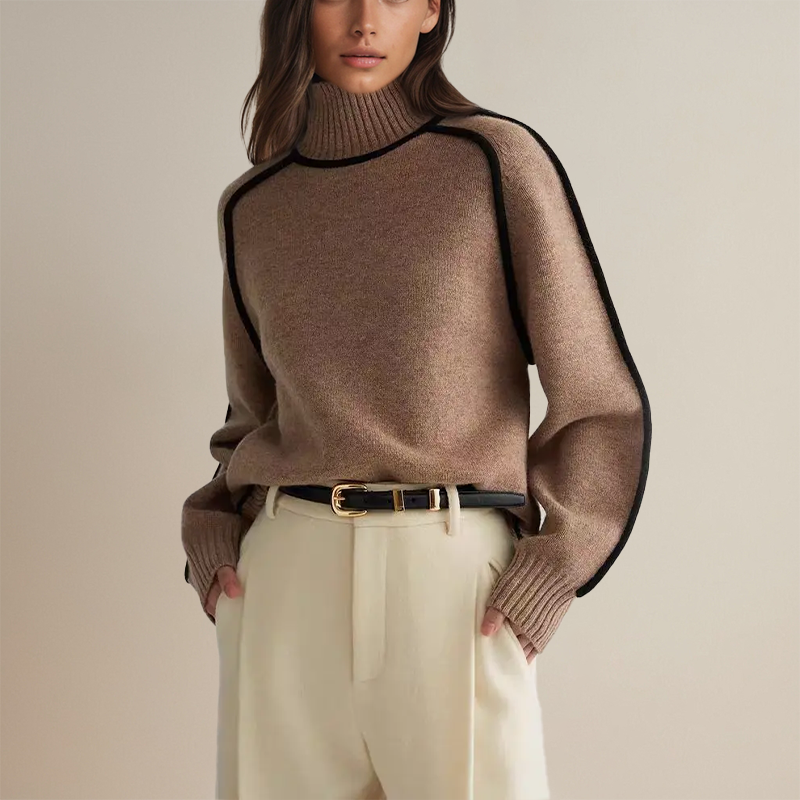 Emilie Premium rullekrave-jumper