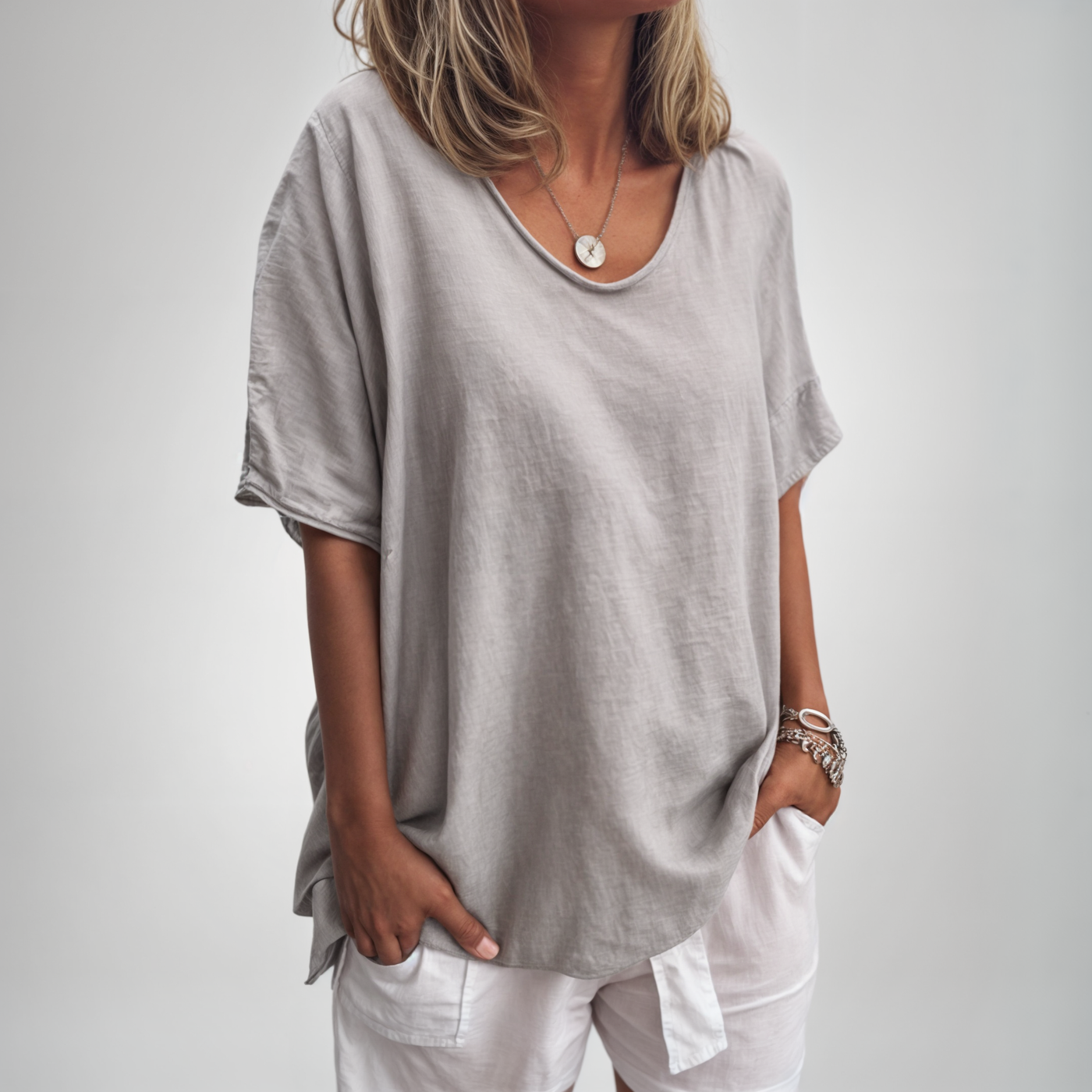 Sofia Behagelig Løs T-shirt