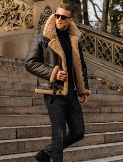 Kristian | Premium jakke i shearling-stil