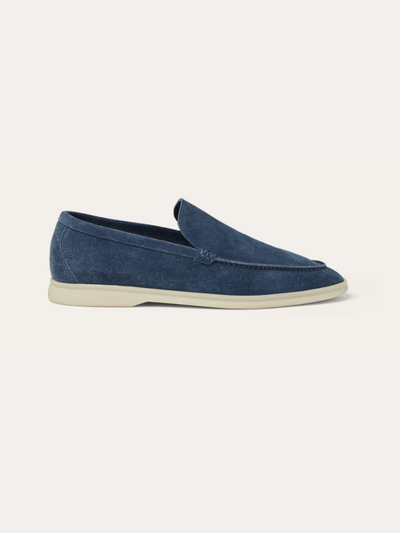 Fins Suede Loafers – Intens Blå