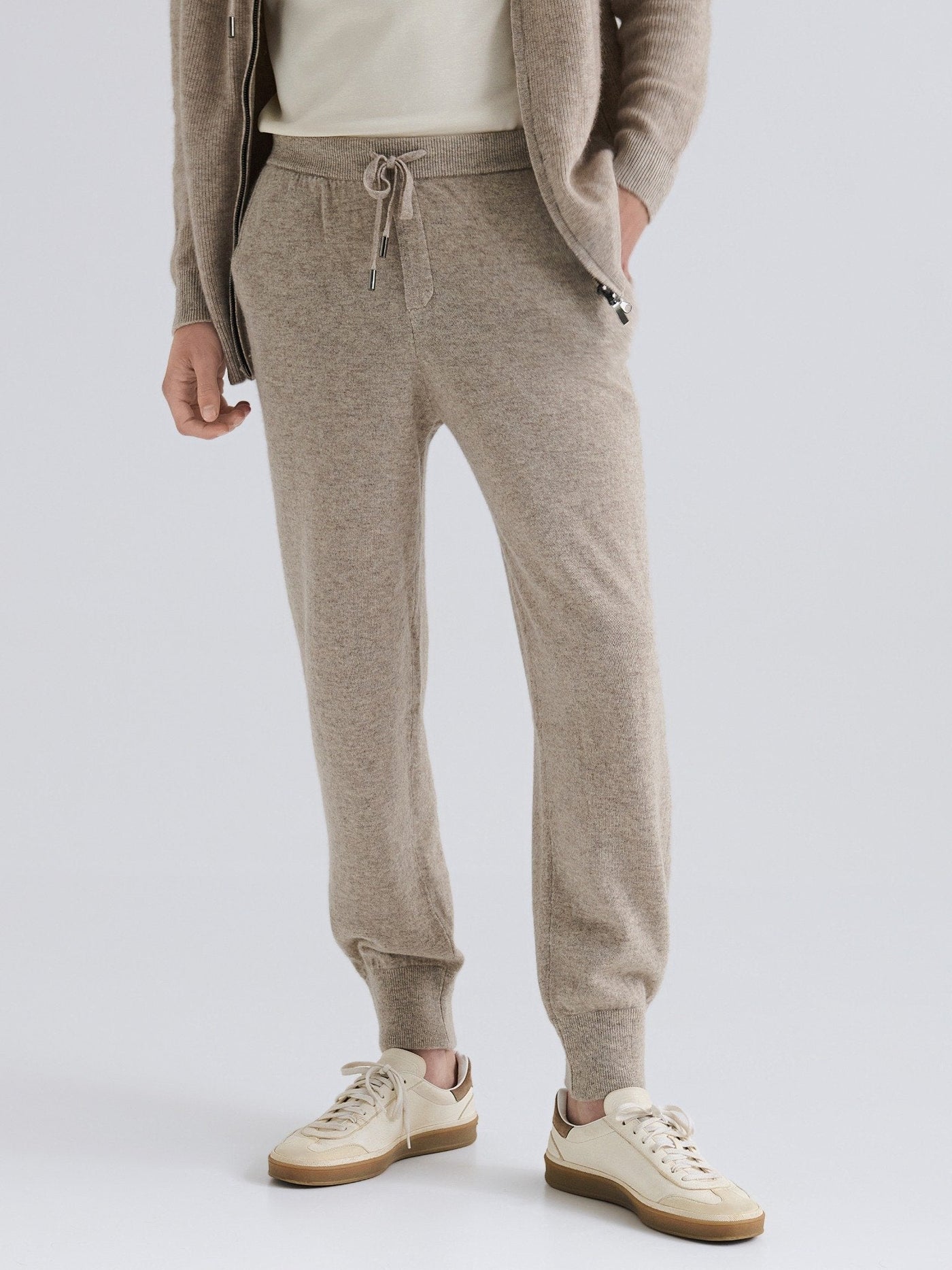 Forfinet Cashmere Bukser – Beige